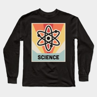 SCIENCE –– Vintage Atom Design Long Sleeve T-Shirt